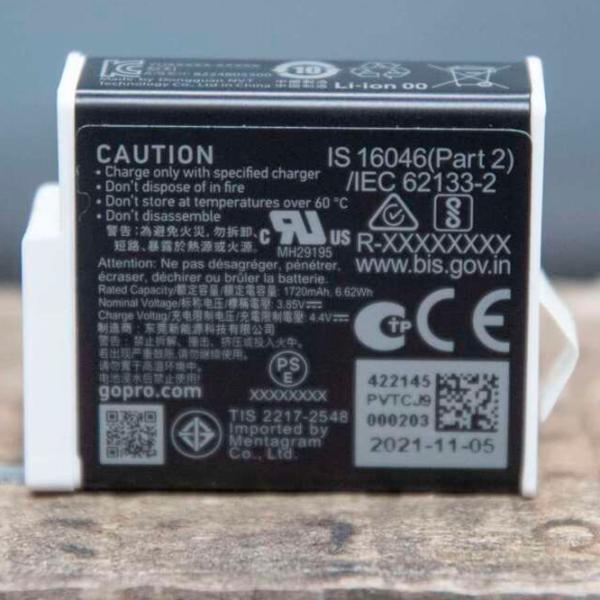 Аккумулятор для экшн камеры GoPro Enduro Rechargeable Battery Черный photo 6