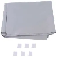 Ecran pentru proiector AAO Anti-light curtain 141 cm / 214.5 cm / Pe perete / Light Gray photo 2