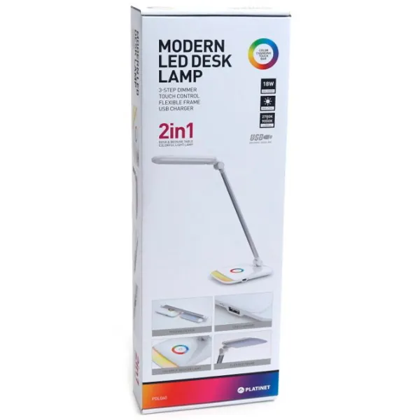 Lampă de masă Platinet PDLQ60 White photo 5