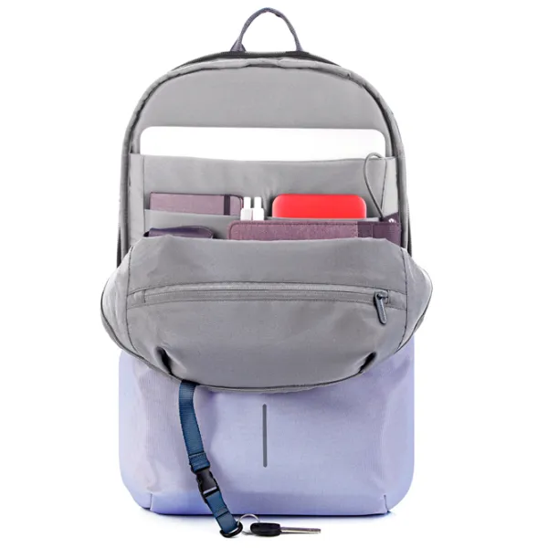 Рюкзак для ноутбука XD-Design Bobby Soft anti-theft 15.6"/ Серый Фиолетовый photo 7