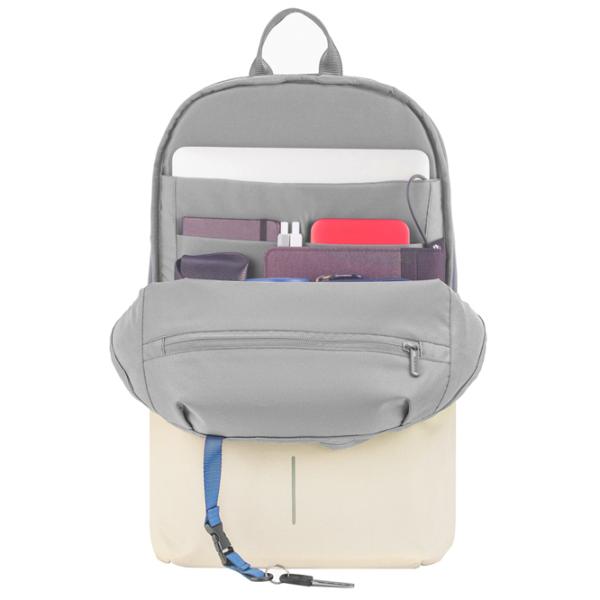 Рюкзак для ноутбука XD-Design Bobby Soft anti-theft 15.6"/ Серый Бежевый photo 7