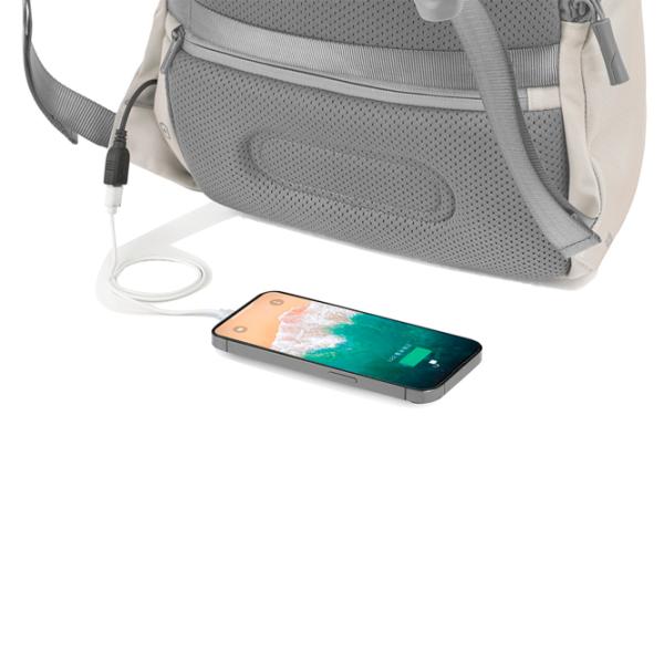 Рюкзак для ноутбука XD-Design Bobby Soft anti-theft 15.6"/ Серый Бежевый photo 13