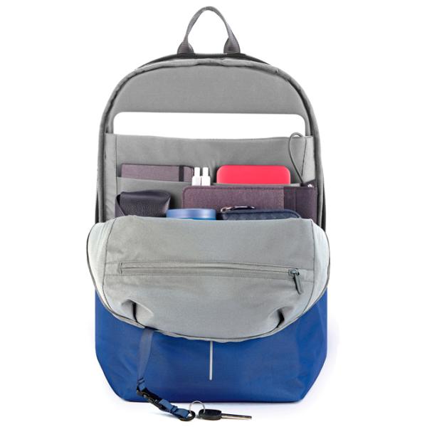 Рюкзак для ноутбука XD-Design Bobby Soft anti-theft 15.6"/ Серый Синий photo 7