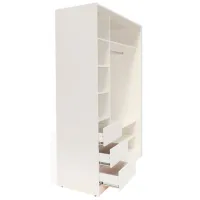 Dulap Glisant Andra Petra (LDC-G1ME-4) 150 x 60 x 220 / PAL / Alb photo 2