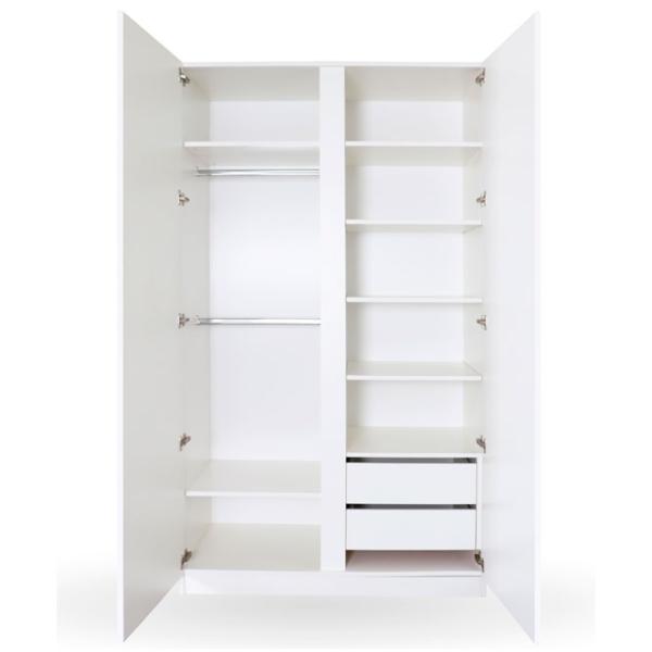 Dulap Linear Andra Petra LD-D2ME-4 120 x 60 x 220 / PAL / Alb photo 2