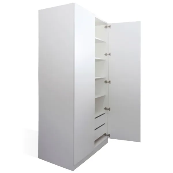 Dulap Linear Andra Petra LD-D2ME-4 120 x 60 x 220 / PAL / Alb photo 3