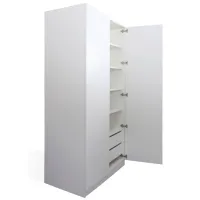 Dulap Linear Andra Petra LD-D2ME-4 120 x 60 x 220 / PAL / Alb photo 3
