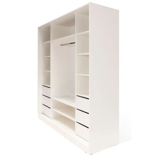 Dulap Glisant Andra Gama Petra LDC-D3XLE-4 200 x 60 x 220 / PAL / Alb photo 3