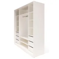 Dulap Glisant Andra Gama Petra LDC-D3XLE-4 200 x 60 x 220 / PAL / Alb photo 3