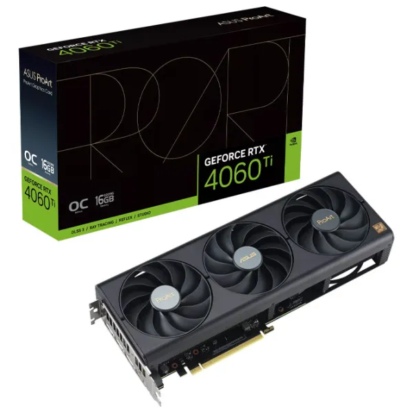 Placă video Asus GeForce RTX 4060 Ti ProArt OC edition PCI Express x8 4.0 / 16 GB photo 6 Placă video Asus GeForce RTX 4060 Ti ProArt OC edition PCI Express x8 4.0 / 16 GB photo 6