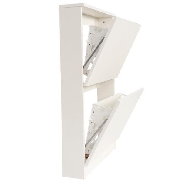 Обувной шкаф Andra AP-E1SE-4 96см x 60см x 15см/ White/ Белый photo 2