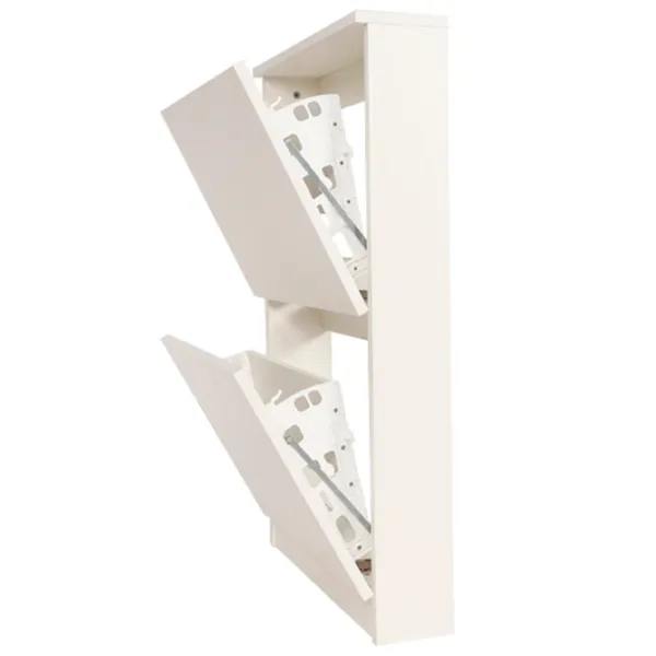 Обувной шкаф Andra AP-E1SE-4 96см x 60см x 15см/ White/ Белый photo 3