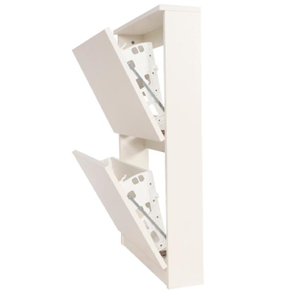 Обувной шкаф Andra AP-E1SE-4 96см x 60см x 15см/ White/ Белый photo 3
