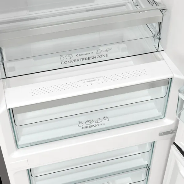 Frigider Gorenje NRK619DA2XL4 cu congelator jos 300 l / 185 cm / Inox photo 7