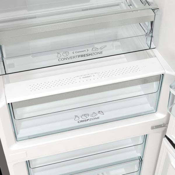 Frigider Gorenje NRK619DA2XL4 cu congelator jos 300 l / 185 cm / Inox photo 7