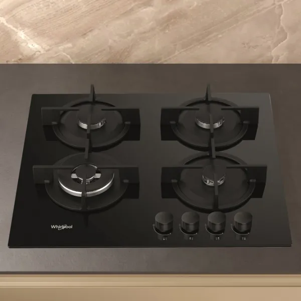 Газовая варочная панель Whirlpool GOR 625/ NB1 Закаленное стекло/ Черный photo 4