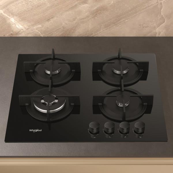Газовая варочная панель Whirlpool GOR 625/ NB1 Закаленное стекло/ Черный photo 4
