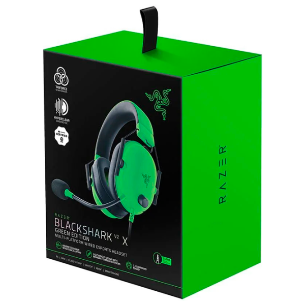Căști Razer BlackShark V2 X Black Green Cu fir/ Gaming photo 5