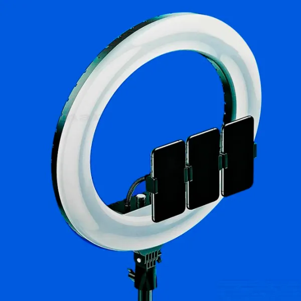 Штатив с круглой лампой Selfie Ring Light RL-21 533 мм Черный photo 6