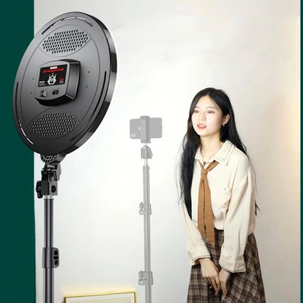 Штатив с круглой лампой Studio Fill M666 355 мм Черный photo 12