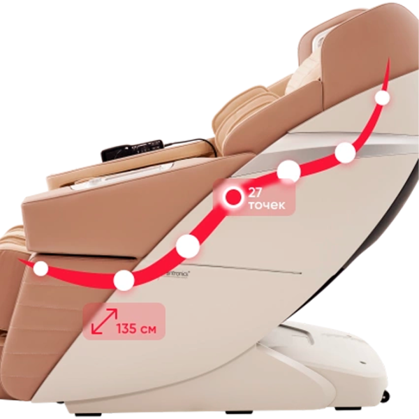 Scaun de masaj Casada AlphaSonic III Beige photo 6
