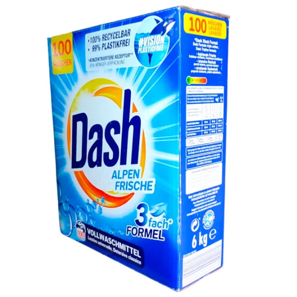 Detergent Dash Alpine freshness 6 kg  Număr spălări: 100 photo 3