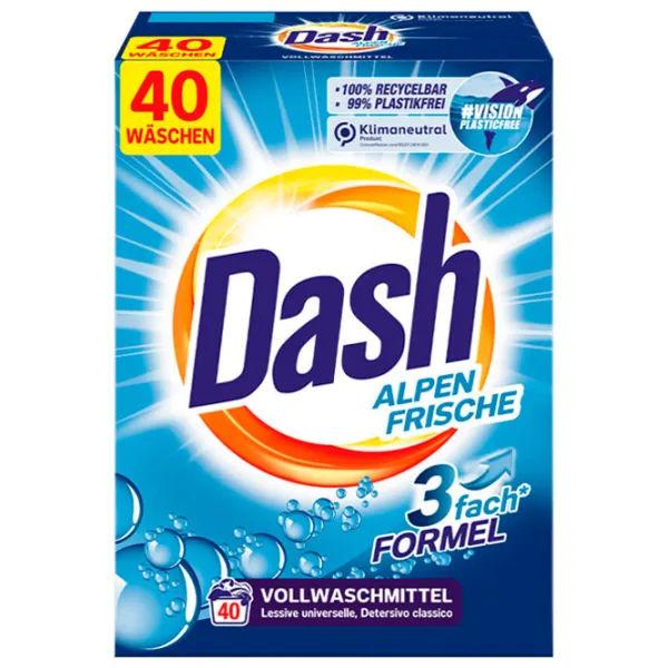 Detergent Dash Alpine freshness 2.6 kg  Număr spălări: 40 photo 2