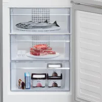 Frigider Beko RCNA420SX cu congelator jos / 185.2 cm / Silver photo 5