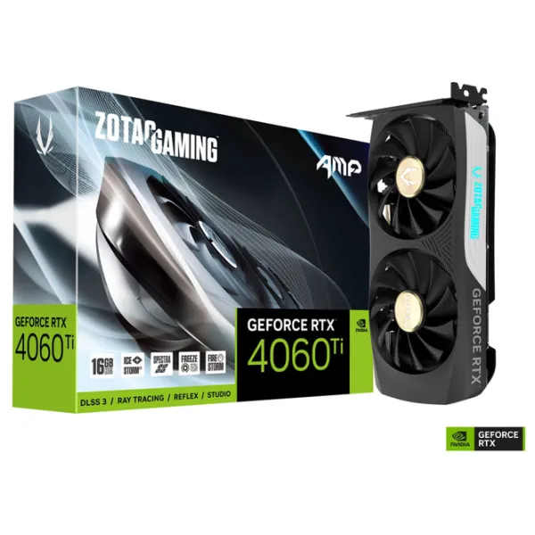 Видеокарта Zotac GeForce RTX 4060 Ti GAMING AMP PCI Express x8 4.0 / 16 ГБ photo 6 Видеокарта Zotac GeForce RTX 4060 Ti GAMING AMP PCI Express x8 4.0 / 16 ГБ photo 6