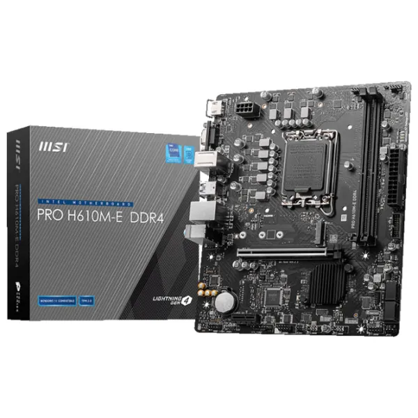 Материнская плата MSI PRO H610M-E micro ATX/ Intel H610M-E photo 5 Материнская плата MSI PRO H610M-E micro ATX/ Intel H610M-E photo 5