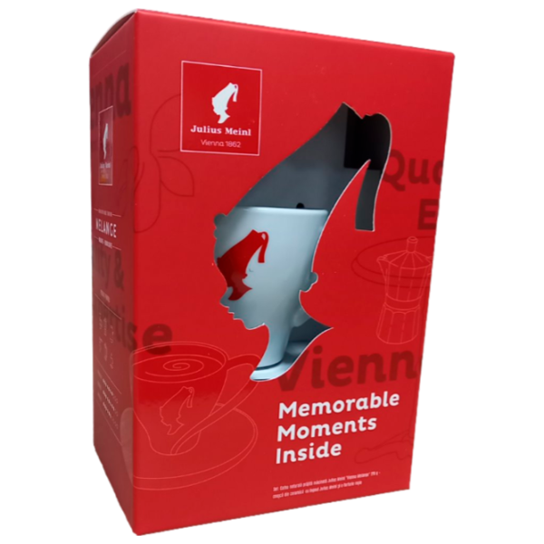 Набор кофе Julius Meinl Vienna Melange + Чашка/ тарелка Молотый/ Espresso/ 220 г photo 2