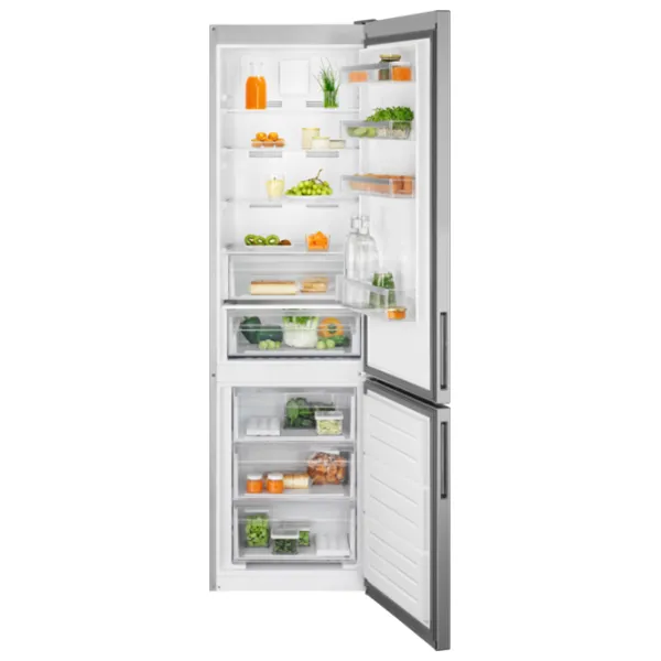 Frigider Electrolux LNT5ME36U1 cu congelator jos 367 l / 201 cm / Inox photo 2