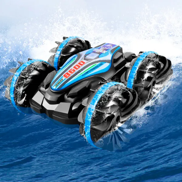 Машинка RC Amphibious Stunt Car CV-B600-2  / 2.4 ГГц / Черный Синий photo 5