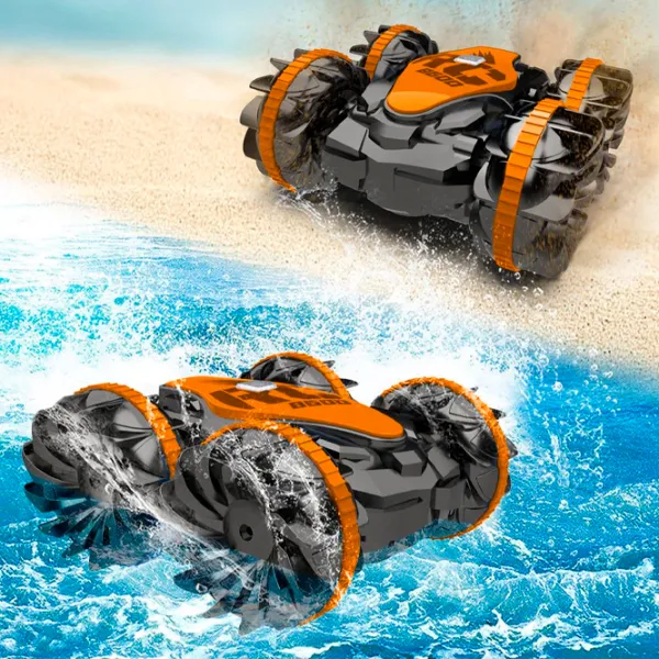 Mașină RC Amphibious Stunt Car CV-B600-2  / 2.4 GHz / Black Orange photo 2