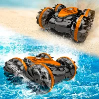 Mașină RC Amphibious Stunt Car CV-B600-2 / 2.4 GHz / Black Orange photo 2