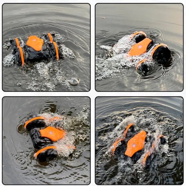 Mașină RC Amphibious Stunt Car CV-B600-2  / 2.4 GHz / Black Orange photo 4