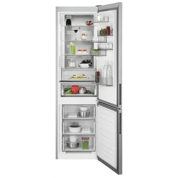 Frigider AEG RCB736E7MX cu congelator jos 367 l / 201 cm / Inox photo 3