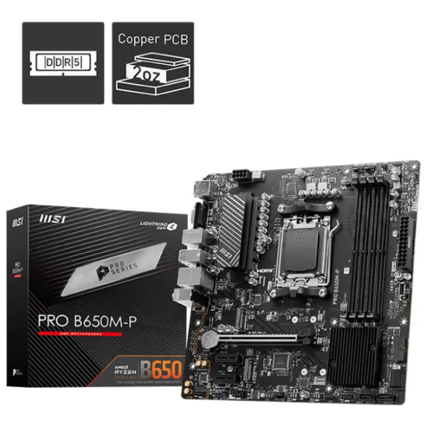 Placă de bază MSI PRO B650M-P mATX/ AMD B650M-P photo 5