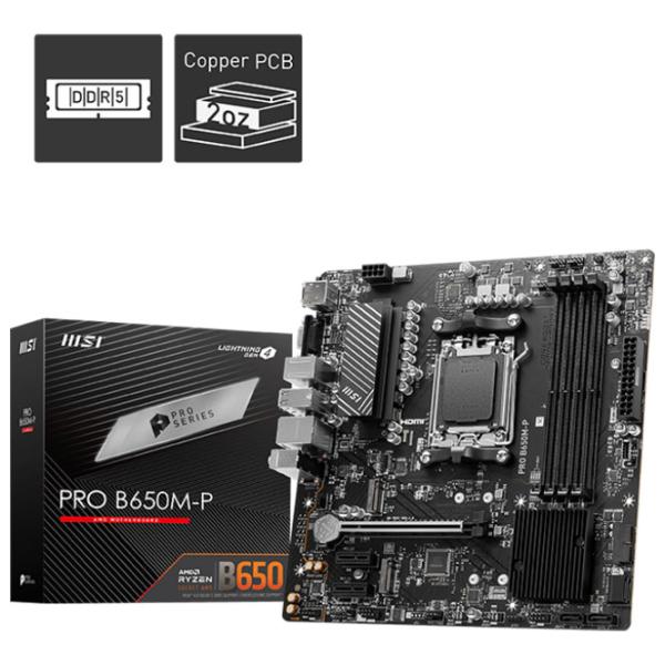 Placă de bază MSI PRO B650M-P mATX/ AMD B650M-P photo 5