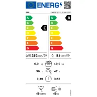 Mașină de spălat cu uscător AEG LWR98165XE 10 kg / 1600 rpm / White photo 5