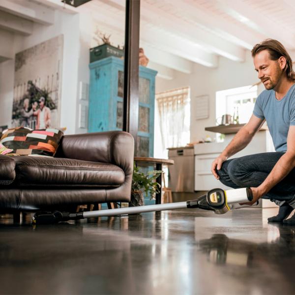 Вертикальный пылесос KARCHER VC6CL OF (1.198-670.0) Белый Желтый photo 6