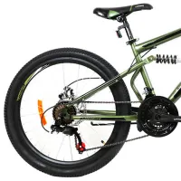 Велосипед Stormer Jump 26" 14" Сталь/ Зелёный Черный photo 2