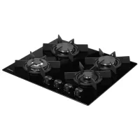 Plită încorporabilă pe gaz Hansa BHKS621700 Sticlă călită/ Black photo 2