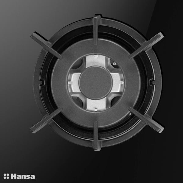 Plită încorporabilă pe gaz Hansa BHKS621700 Sticlă călită/ Black photo 4