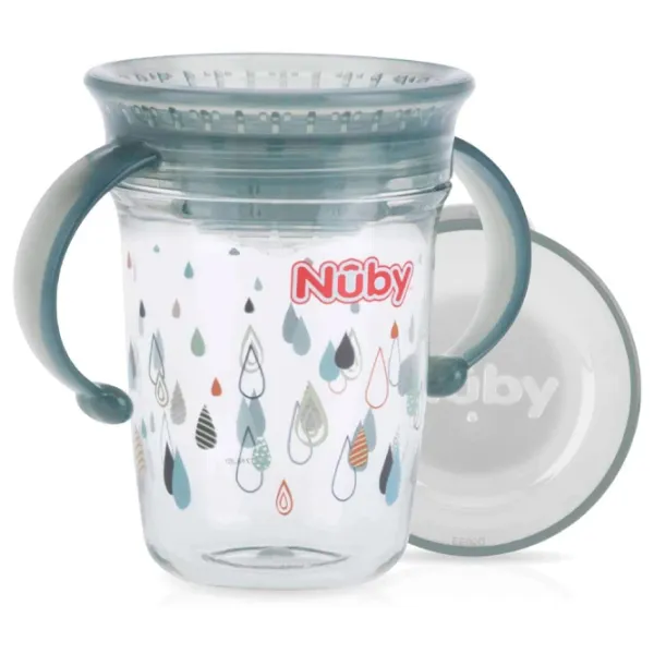 Sticluță Nuby ID10442 240 ml 6 luni/ Polipropilenă/ Multicolor photo 3