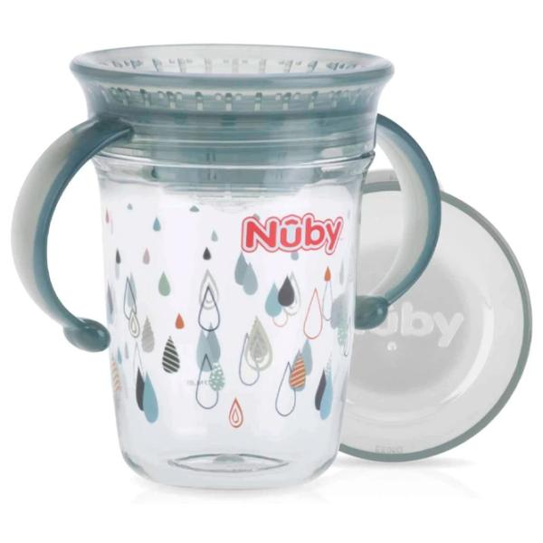 Sticluță Nuby ID10442 240 ml 6 luni/ Polipropilenă/ Multicolor photo 3