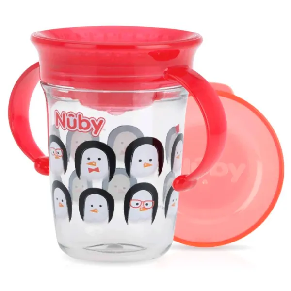 Sticluță Nuby ID10442 240 ml 6 luni/ Polipropilenă/ Multicolor photo 6