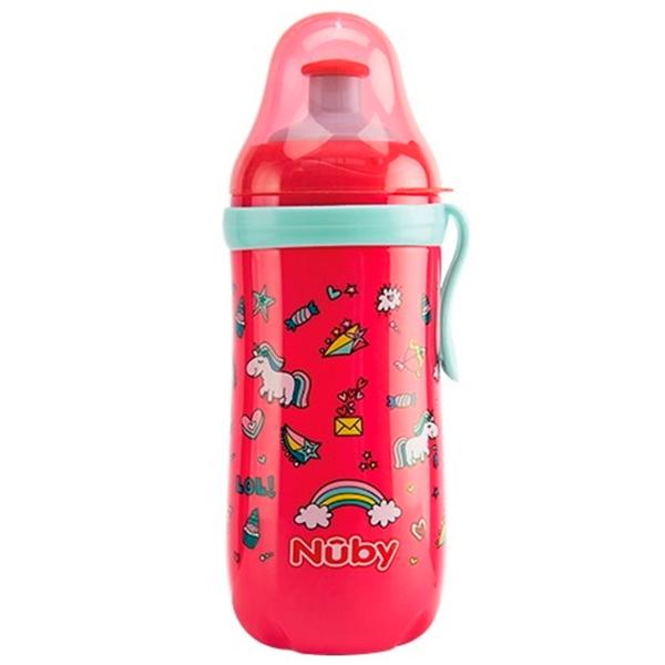 Sticluță cu pai Nuby NV0406012 240 ml 18 luni/ Polipropilenă/ Multicolor photo 2 Sticluță cu pai Nuby NV0406012 240 ml 18 luni/ Polipropilenă/ Multicolor photo 2