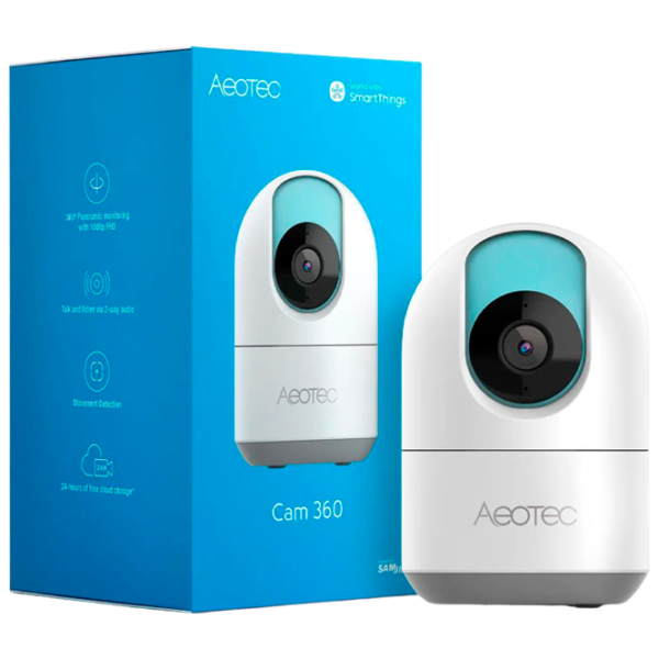 Cameră de supraveghere Aeotec Cam 360 Fără fir/ White photo 3