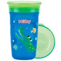 Sticluță Nuby NV0414002 300 ml 6 luni/ Polipropilenă/ Multicolor photo 2